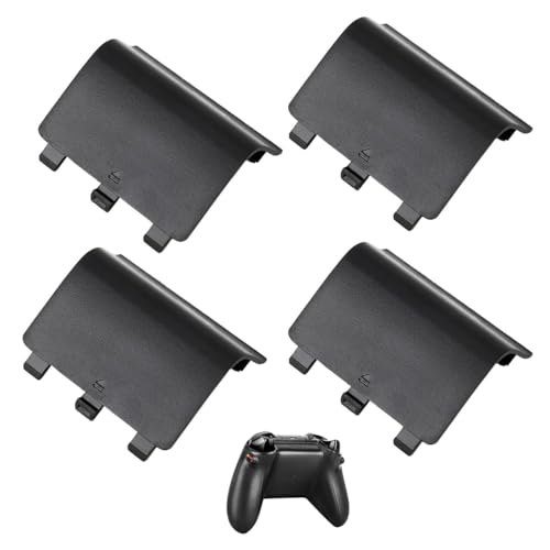 Xbox Controller Cover mit Xbox One 4 Pack Ersatz Akku Rückseite für Xbox One Series X S Controller Leichte Reparatur Shell Abdeckung Teil für Wireless Controller Deckel Xbox