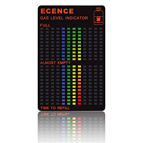 ECENCE 1x GLI Magnetische Füllstandsanzeige Gasstand Gas-Anzeiger für Propan-Gas oder Butan Gasflaschen Gaskocher