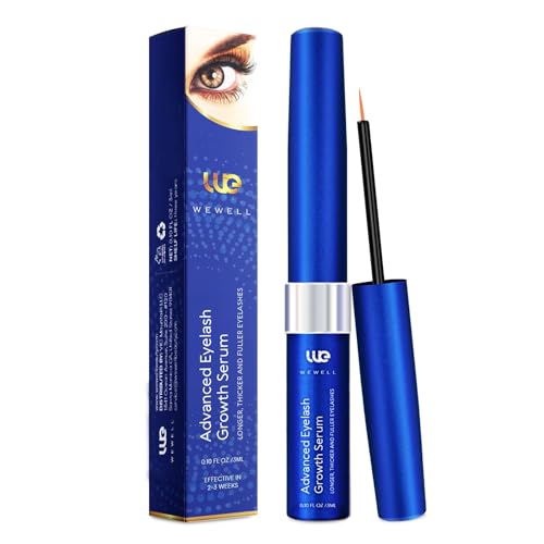 Wimpernserum ohne Hormone Lash Serum: Hormonfrei, natürliches Wimpernserum für schnelleres Wimpernwachstum, vollere und längere Wimpern, vegan 3 ML(Deepsea Blue)