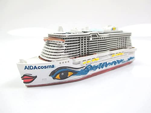 Schiff Modell Kreuzfahrtschiff MS Aidacosma Aida,12cm Poly Cruise Ship,NEU