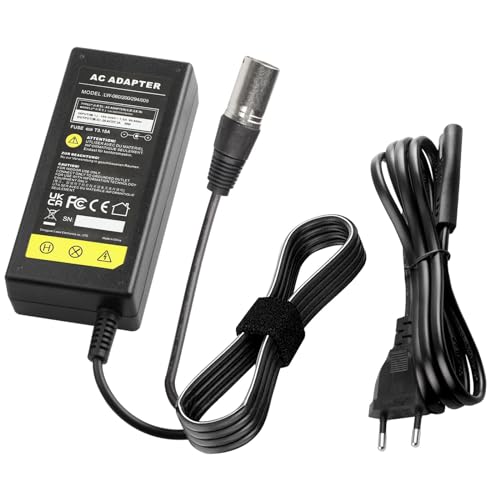 Labtec 29,4V 24V 2A Netzteil Ladegerät Ladekabel für 24V Akkus mit 3pin XLR Stecker für Elektroroller Elektrischer Rollstuhl E-Bike Akkus Prophete Aldi Netto, Go-Go Elite, Ersatz für HP1202L2