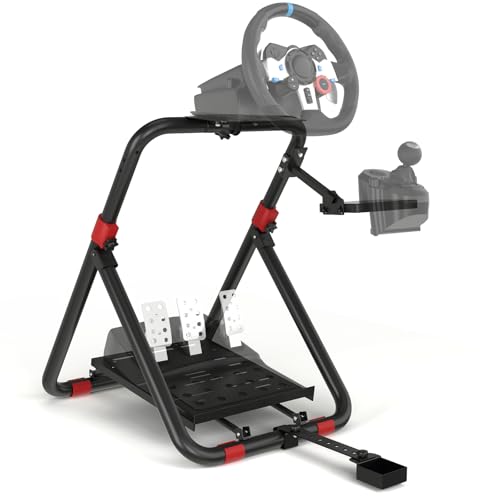 RACGTING Lenkradständer für Logitech G923 G920 G29 G27 G25, Faltbar Lenkrad Ständer Geeignet für Thrustmaster T248X T248 T300Rs TX T150 PS4 PS5 Xbox