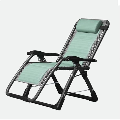 HmLotd Zero Gravity Chair, multifunktionaler Schlafstuhl mit klappbarer Rückenlehne, Verstellbarer Rückenstuhl, 40 mm dickes Rohr, Robustes Design für Hinterhof, Garten, Pool