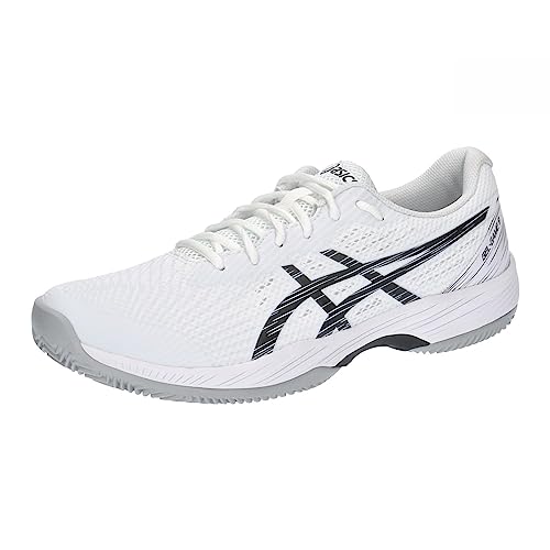 ASICS Herren Gel-Game 9 Clay/OC Sneaker, White/Black, 42.5 EU