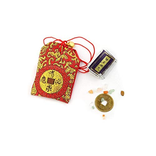 lachineuse – Taoistischer Talisman – Besondere Wunscherfüllung – Tao-Traditionen – Glücksbringer aus Stoff – 6 x 4 cm – Rot – Für Studenten – Asiatische Geschenkidee