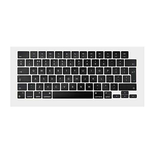 ICTION A2442 A2485 Tastatur-Tastenkappen, UK-Standard-Ersatz für MacBook Pro M1 14 Zoll A442 16,2 Zoll A2485 Ende 2021 Jahr