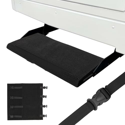 KXVXXV Wohnwagen Trittstufe Teppich für Wohnmobil für 7-10'' Trittstufe Wohnwagen Wohnwagen Zubehör Schnallendesign rutschfeste Trittstufen Fußmatte 45 * 46cm