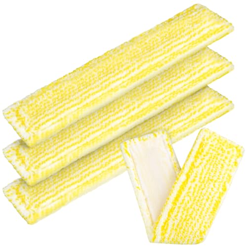 Ancable Mikrofaser Wischbezug Set für Kärcher WV Fensterreiniger, 4 Stück Mikrofaser Wischbezug Ersatzteile Kompatibel mit Kärcher Fenstersauger WV2 WV5 WV6 Plus Premium