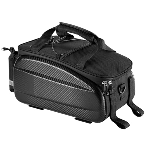 Fahrrad Gepäckträgertasche, 17-31L Expandierbar Wasserdichte Multifunktionale Satteltasche Fahrradtaschen Rücksitztasche mit Reflektorstreifen & Trinkflaschenhalter für Trekking, Mountainbike