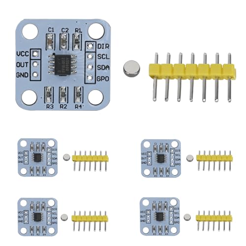 AS5600 Encoder Magnetisches Induktionswinkelmesssensormodul 12bit Hochpräzise mit Magnet (5PCS)