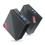 NiPoGi AM06 PRO Mini PC АMD Ryzen 7 5825U(8C/16T, bis zu 4,5 GHz), 32GB(2*16GB) DDR4 512GB M.2 SSD Mini Desktop Computer WiFi 6, RJ45 Dual LAN, 4K Triple Display Micro-PC mit VESA für Schule/Büro/HTPC