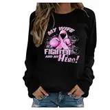 QWUVEDS Bad Girl Schmuck Damenmode Pullove Rundhals Lässig Bedrucktes Sweatshirt Langarm Top Damen Blusen Sommer