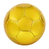 Linkidea Goldfarbener Fußball, Größe 5, offizielle Spielgröße, goldener Fußball, Geschenkidee für Freestyle-Fußball und Jonglieren