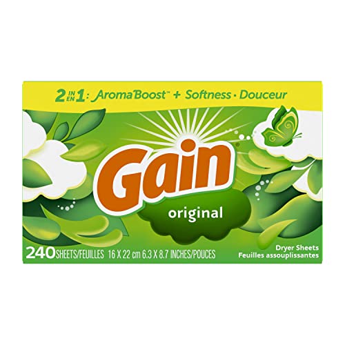 Ylife Gain Trocknerbögen, Original, 240 Stück (Verpackung kann variieren)