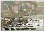 Varanasi Kühlschrankmagnet, Boote zum Mieten 2