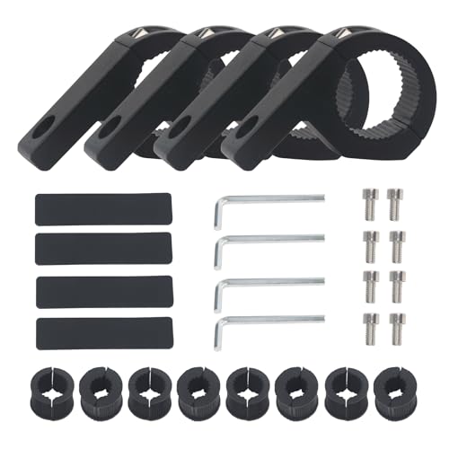 4 Stücke Arbeitsleuchten Halterung Universal, 19-32mm Rohrhalterung, Universal Light Bar Halterungs, für Frontschutzbügel, Geländewagen, Auto, LKW, Motorrad.