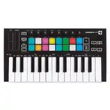 Novation Launchkey Mini [MK3] – Tragbarer USB/MIDI-Keyboard-Controller mit 25 Tasten und DAW-Integration. Fixed-Chord-Modus und Arpeggiator – für die Musikproduktion