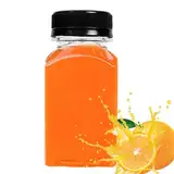 150 ml Kunststoff-Saftflaschen mit Deckel, transparente Trinkflasche, leere Saftflaschen, auslaufsichere Getränkeflaschen, Aufbewahrungsflaschen, Smoothie-Flasche zum Aufbewahren von Milch und Wasser