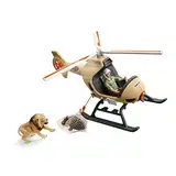 schleich 42476 Helikopter Tierrettung, für Kinder ab 3 Jahren, Wild Life - Spielset