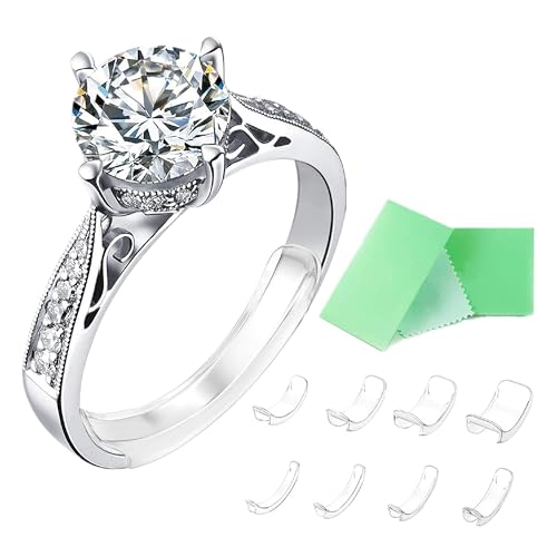 Unsichtbarer Ringgrößenversteller für lose Ringe, Ringgrößenversteller passend für alle Ringe, verschiedene Größen