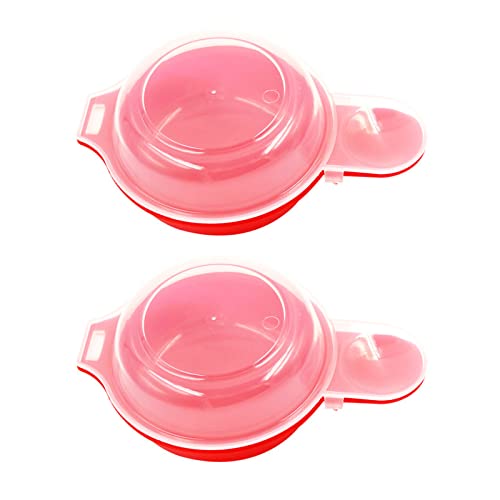 AMZLORD 2 Pack Mikrowellenkäse Eierkocher 1 Minute Schnellmikrowellenofen Eierkocher Einfach gebrauchte Haushaltsküche Gadgets
