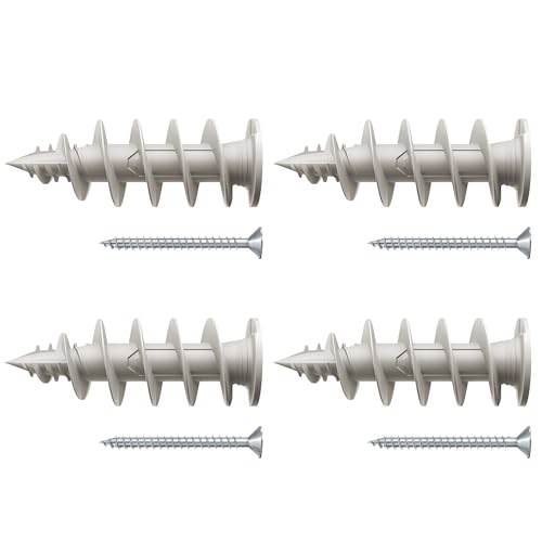 Fischer FID II 50 mm, 4 x Manteldübel mit Schraube, Isolierung, zur Befestigung von leichten Lasten, 573823