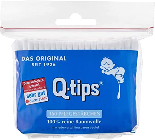 Q-tips Baumwolle, 160 Stück