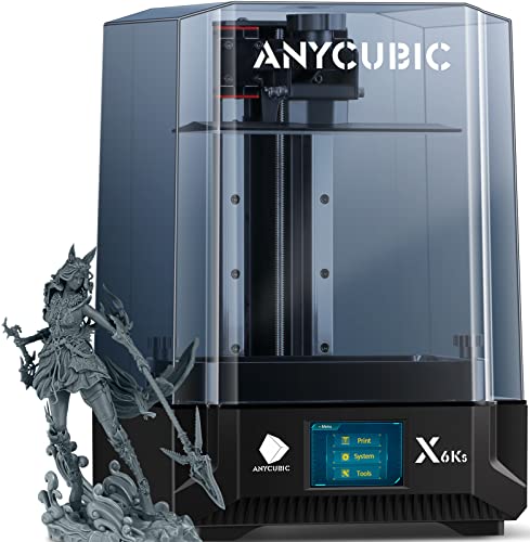 ANYCUBIC Photon Mono X 6Ks Resin 3D Drucker mit 9,1 Zoll 6K-Bildschirm, Doppelschiene-Z-Achse, Lighturbo Matrixlichtquelle, Druckgröße 195,84x122,4x200mm / 7,7x4,8x7,8 Zoll