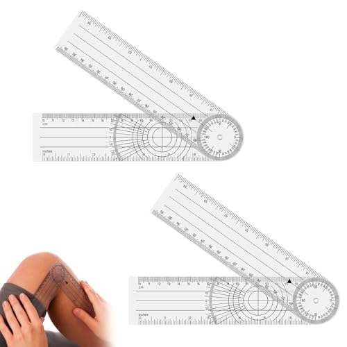 2 Stück Goniometer,Goniometer Physiotherapie,Goniometer For Physiotherapy,Winkelmesser Physiotherapie,Medizinischer Winkelmesser,Geeignet Für Ärzte, Designer, Architekten, Lehrer, Ingenieure