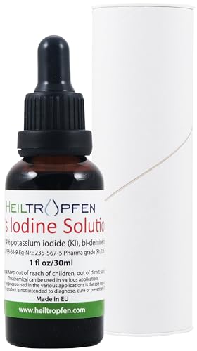 Lugolsche Jodlösung 7% 30ml | 21% Lugols liquid Formulierung | Inhaltsstoffe in pharmazeutischer Qualität | 7 Prozent elementares Jod und 14% Kaliumjodid | Lugolsche Lösung | Heiltropfen®