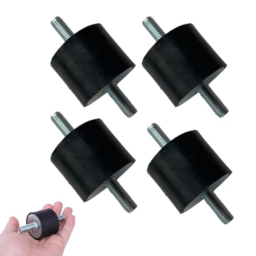 Gummipuffer M8,4 Stücke Stoßdämpfer Anti Vibration,Gummi Isolator Halterungen,Gummi Anti Vibration Silentblock, M8 Stoßdämpfer,Für Wärmepumpe Luftkompressoren Dieselmotoren Benzinmotoren Wasserpumpen