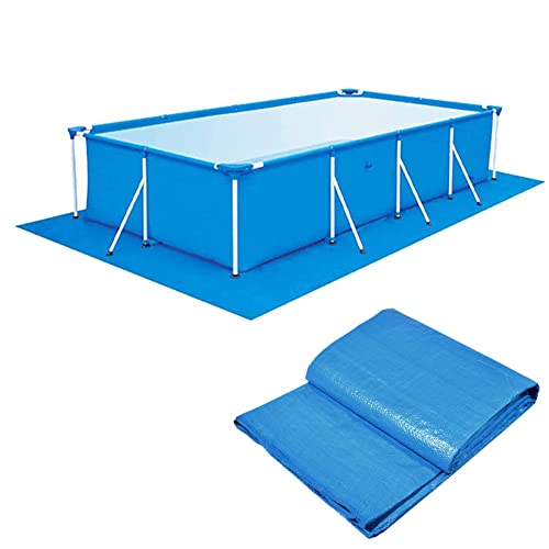 ZAYMDO Pool Bodenplane, Pool Ground Tuch, Faltbarer Schwimmbadbodenschutz, wasserdichte rechteckige Poolmatte für Rahmen Pool und aufblasbaren Pool (200 * 300cm)