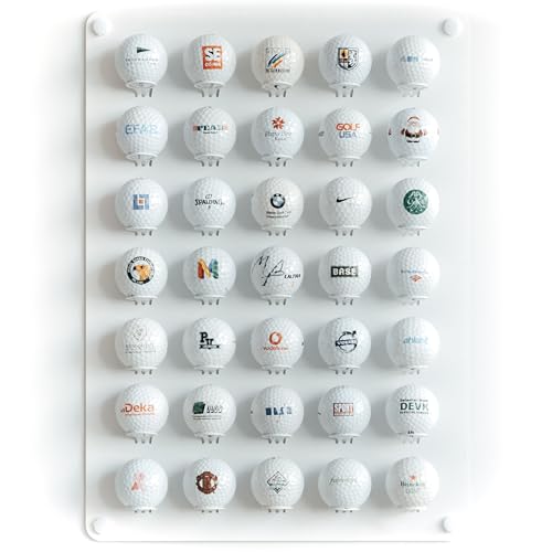 Golfball-Displayständer, Regal, Organizer, Display, Zubehör, Möbel, Wandvitrine für Golfbälle, Geschenk für Freunde.