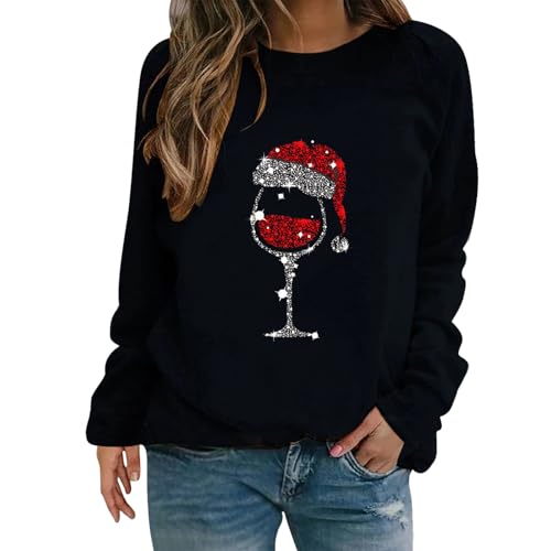 Qixiu Sweatshirt Damen Weihnachten,Weihnachtspullover pärchen,Rock Damen Weihnachten,Weihnachts Strickkleid Damen,Weihnachts Kasack Damen,Geschenk Weihnachten Frauen,Hoodie Strick Pullover Damen