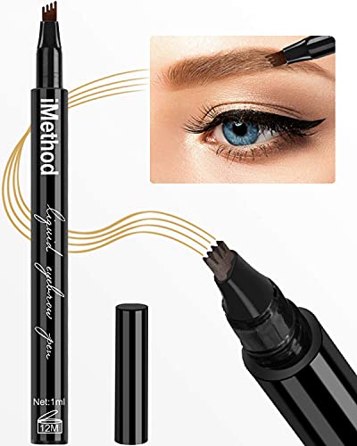 iMethod Augenbrauenstift – iMethod Eye Brown Make-up, Augenbrauenstift Mit Mikrogabel-Applikator Schafft Natürlich Aussehende Augenbrauen Mühelos Und Hält Den Ganzen Tag über- Hellbraun