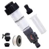 Wasserfilter Gartenschlauch Befüllfilter Set mit 2 Filtereinsatz, Regulierventil und 2 Schnelladapter als Befüllfilter für Hochdruckreiniger,Wohnmobil,Caravan, Boot,Gartenpumpe, Gartenbewässerung