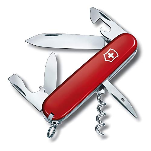 Victorinox Schweizer Taschenmesser Spartan, Swiss Army Knife, Multitoolwerkzeug, 12 Funktionen, Klinge, Korkenzieher, Dosenöffner