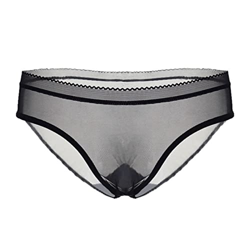 Damen Unterwäsche Slip Schwarz mit niedriger Taille, sexy Slips Sexy Unterwäsche Damen Push (Black, XL)