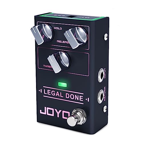 JOYO Noise Gate Pedal Noise Suppressor Gitarre Pedal Noise Killer und Reduktion Brummen für E-Gitarre 4 Kabel Methode (LEGAL DONE R-23)