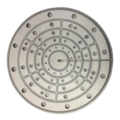 Lavatelli TUKA, Thermoplatte, Wärmespeicher für Gasherde, Einsparungen und besseres Kochen, Stahl, Grau. Flammenverteilerofen für zu Hause, flammblech für gasgrill, MAXI 20cm Durchmesser