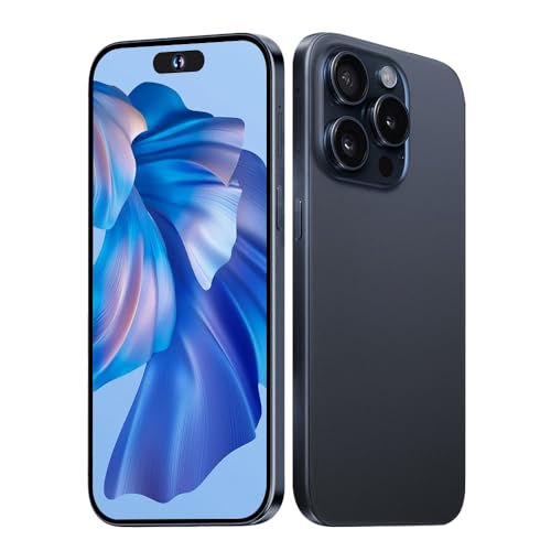 QIMHAI 6.7Inch Entsperrte Handy Echte 4G Android Telefone 4GB RAM+128GB ROM Vollbildschirm Dual SIM Smart Telefone Entsperrt Neu Für Android11.0 (Dark Blue)