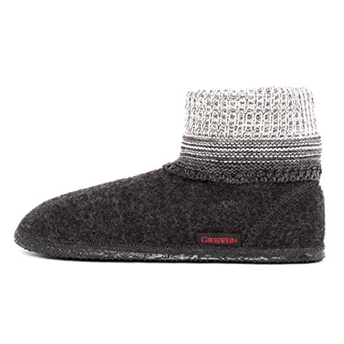 GIESSWEIN Unisex Baumkirchen Hohe Hausschuhe, Anthrazit 019, 39 EU