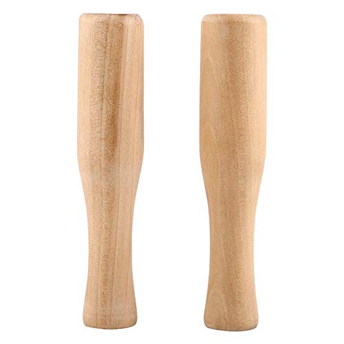 2Pcs Holzstößel Lebensmittel Muddle Rod Lebensmittel Mahlstab Lebensmittel Mahlwerkzeug für Pudding Pures Getränke und Cocktails Bar Tool