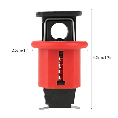 Sicherheitsverriegelung, Miniatur-Leistungsschalterverriegelung, Luftschalter Elektrische Sicherheitsverriegelung für die Stromtrennung Humanisierter Knopf, Elektrische Ausrüstung