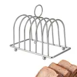 Toastständer, Toastständer 6 Scheiben Edelstahl, Brot lagern, Toasthalter, Frühstücksbrotständer, Halterung für den Tisch, Toast Regal Toastbrot Halter Organizer für Frühstück, Toast, Küche