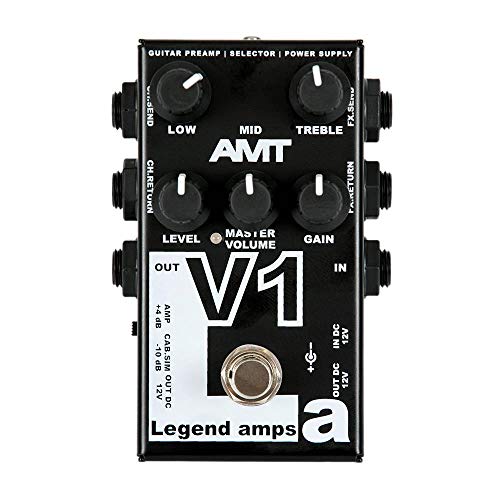 AMT V1-1 Kanal JFET Gitarrenvorverstärker mit Cab.Sim (VOX Emulate)