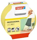 tesa Malerband Professional - Malerkrepp aus dünnem Washi-Papier zum besonders präzisen Abkleben bei Malerarbeiten - für innen und außen - 25 m x 38mm