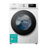 Hisense WFQA7014EVJM Waschmaschine mit Dampffunktion/ 7 kg /AquaStop/ 1400 U/min /15 Programme/ Inverter PowerDrive Motor/Edelstahltrommel/Kindersicherung/Trommelreinigung/Weiß