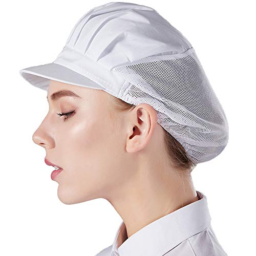 Nanxson Unisex 3 Stück Kochmütze elastisch Kochen Hut Mesh atmungsaktiv Staubmütze Arbeitshut Industrie Werkstatt Hut Kappe CF9033