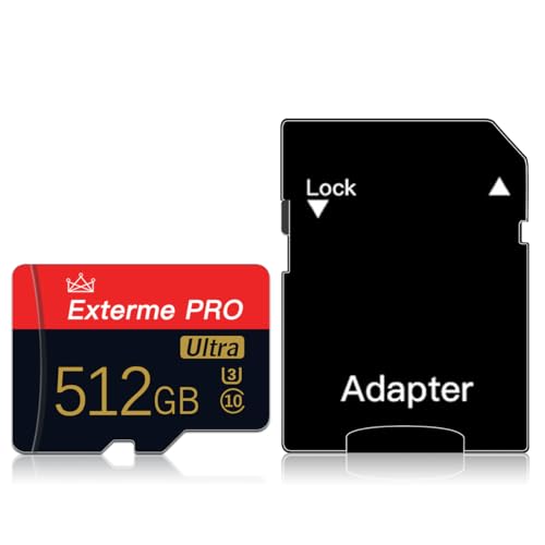 512GB Micro SD Card Class10 512GB Memory Card for Laptop High Speed TF Card for Android Smartphone,Digital Camera,Tablet and Drone(512GB)